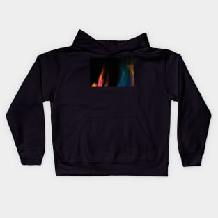 Rainbow Colored Flames Kids Hoodie